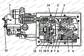 Регулятор ТНВД (вид сверху) КамАЗ-740